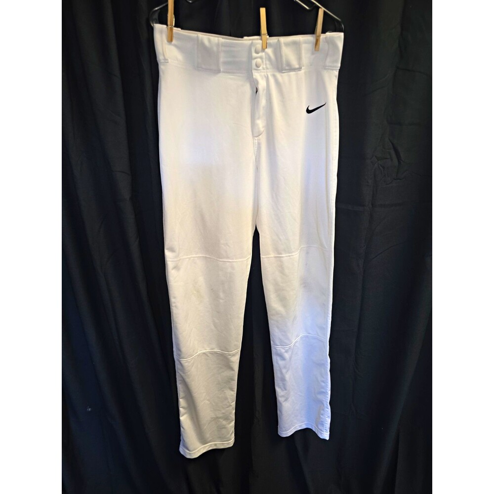 Nike Men's White Baseball Pants Adult Size M Uniform Style Trousers